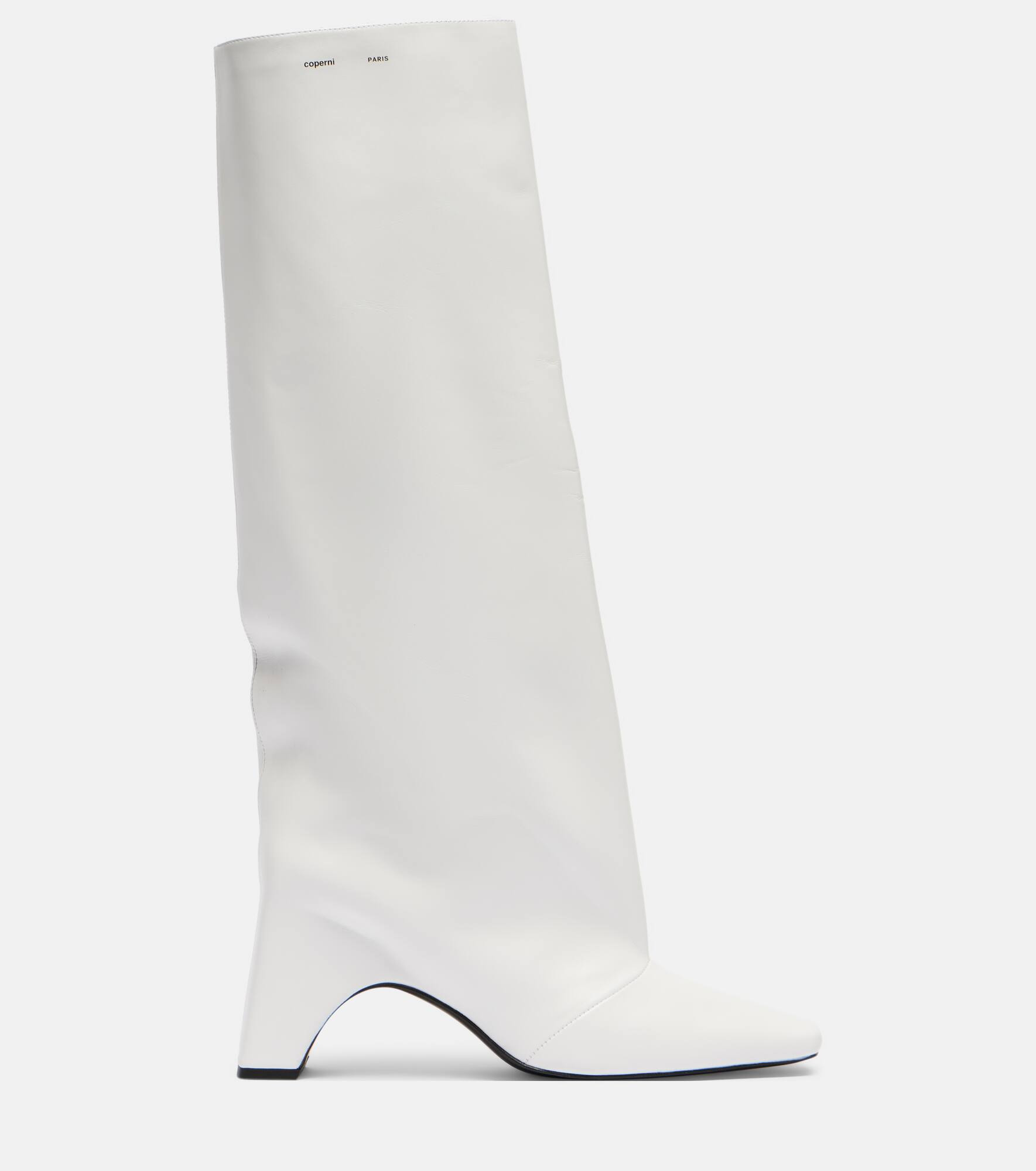 Bridge leather knee-high boots - 4