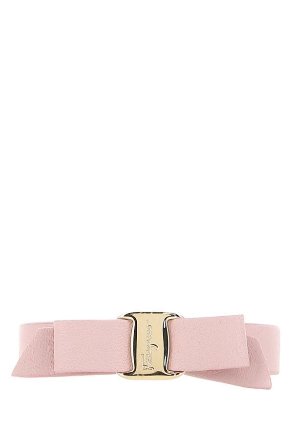Salvatore Ferragamo Woman Pastel Pink Leather Bracelet - 1