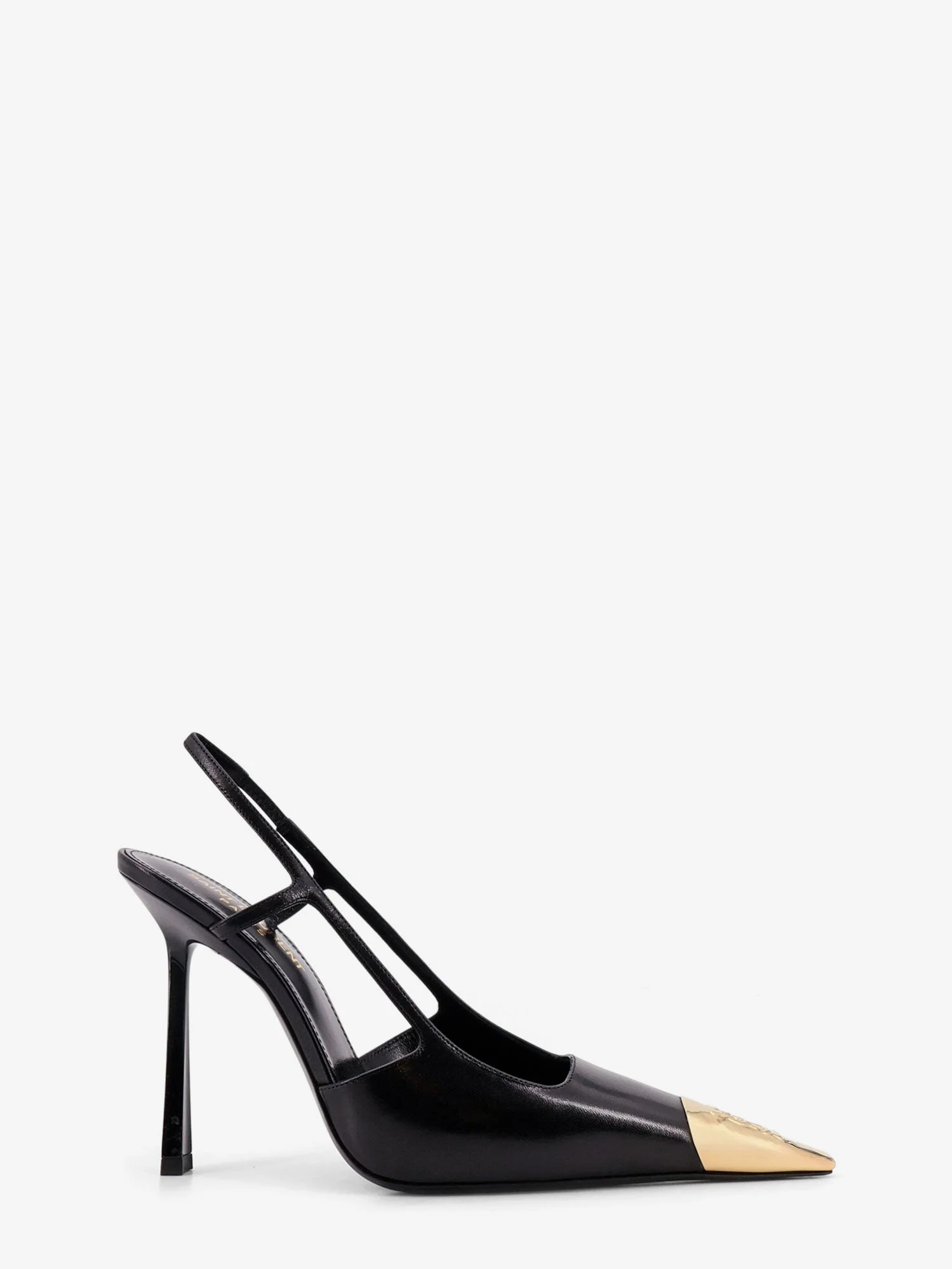 Jeanne Leather Pumps With Metal Toe - 1