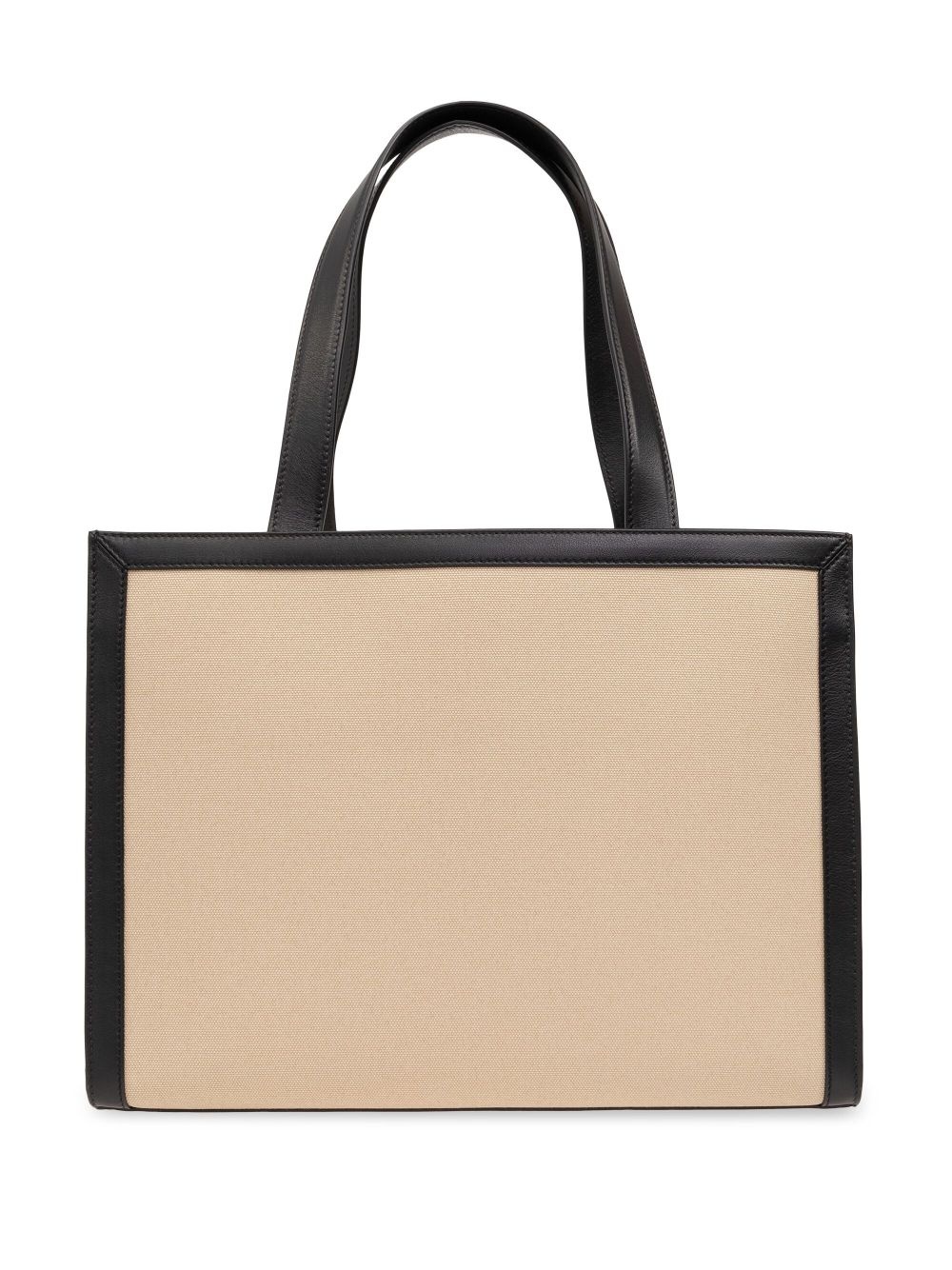 contrasting-trim cotton tote bag - 3