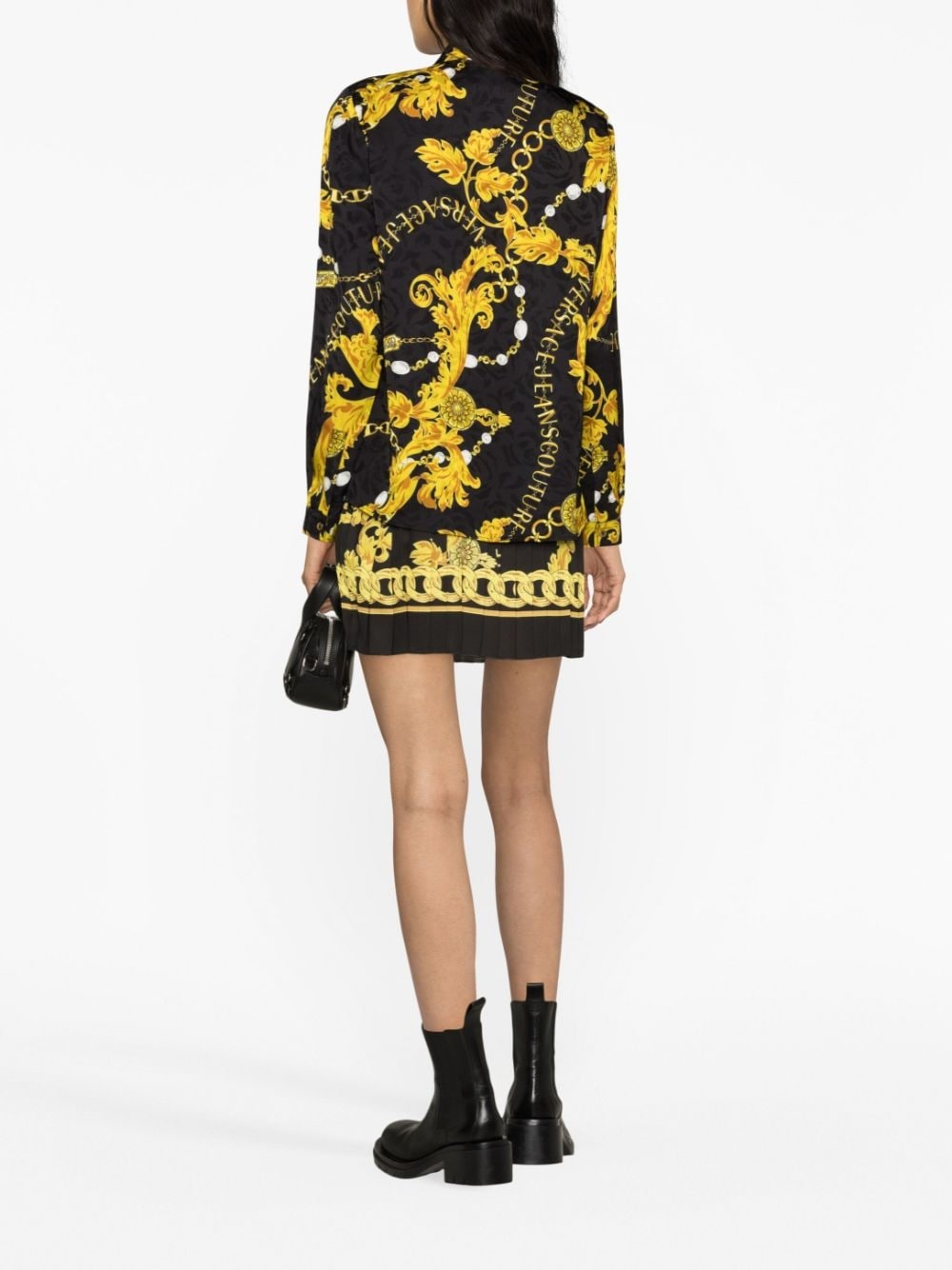 Logo Couture print blouse - 4