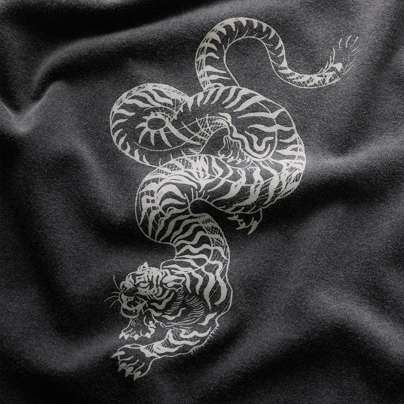 DUKE + DEXTER PD Sketch Washed Grey T-Shirt outlook