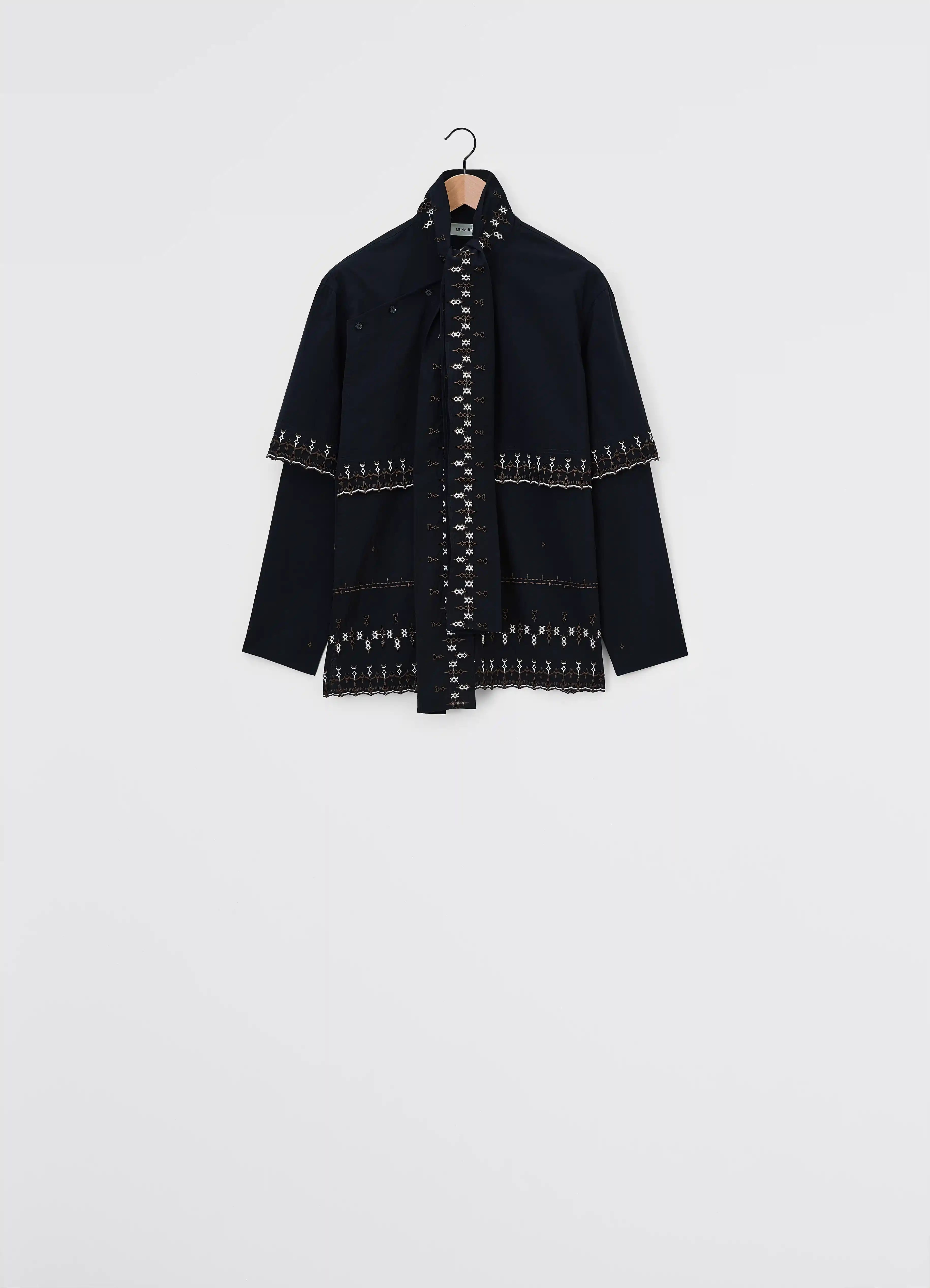 EMBROIDERED ASYMMETRICAL BLOUSE - 1