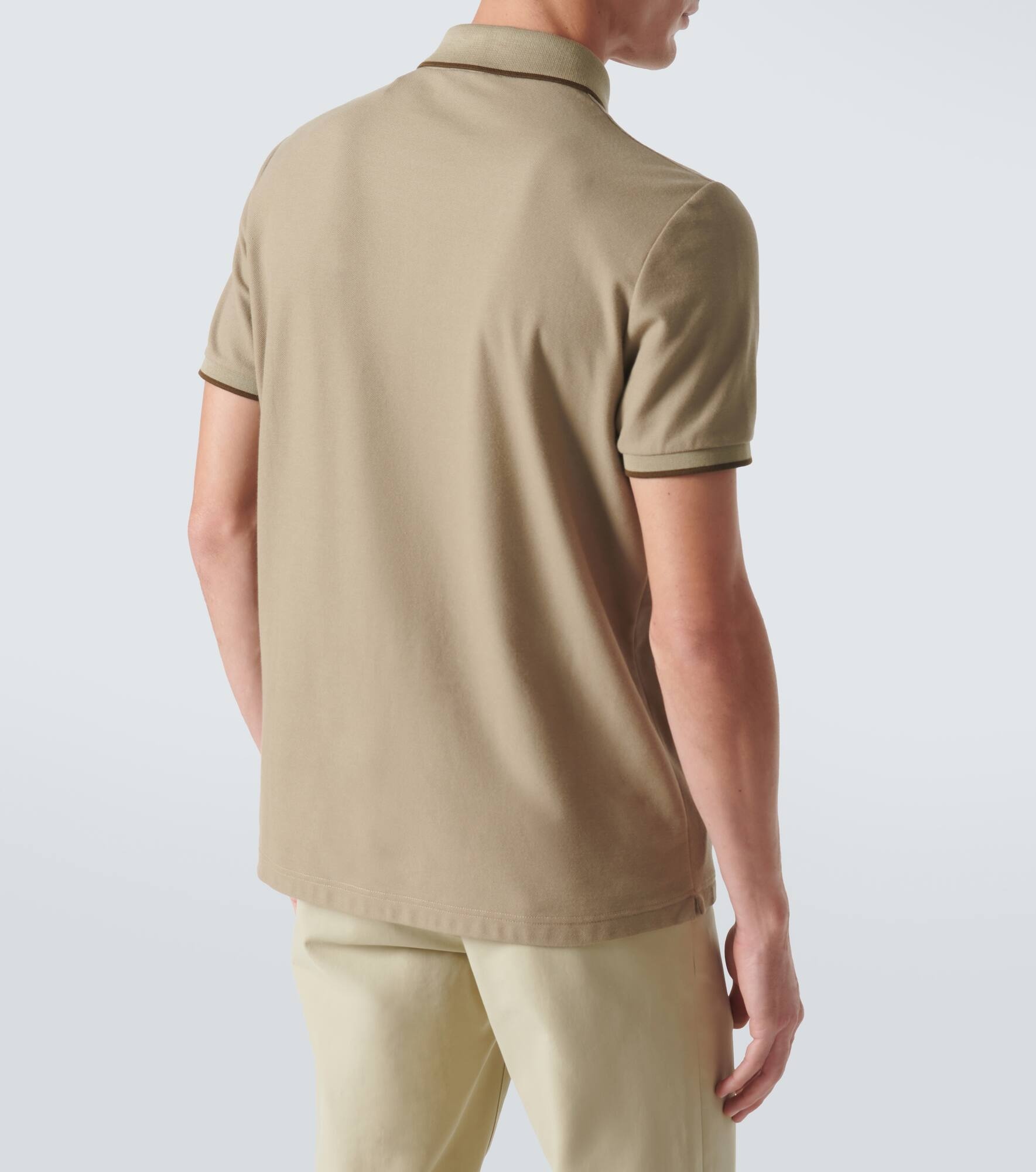 Brentwood cotton-blend piqué polo shirt - 4