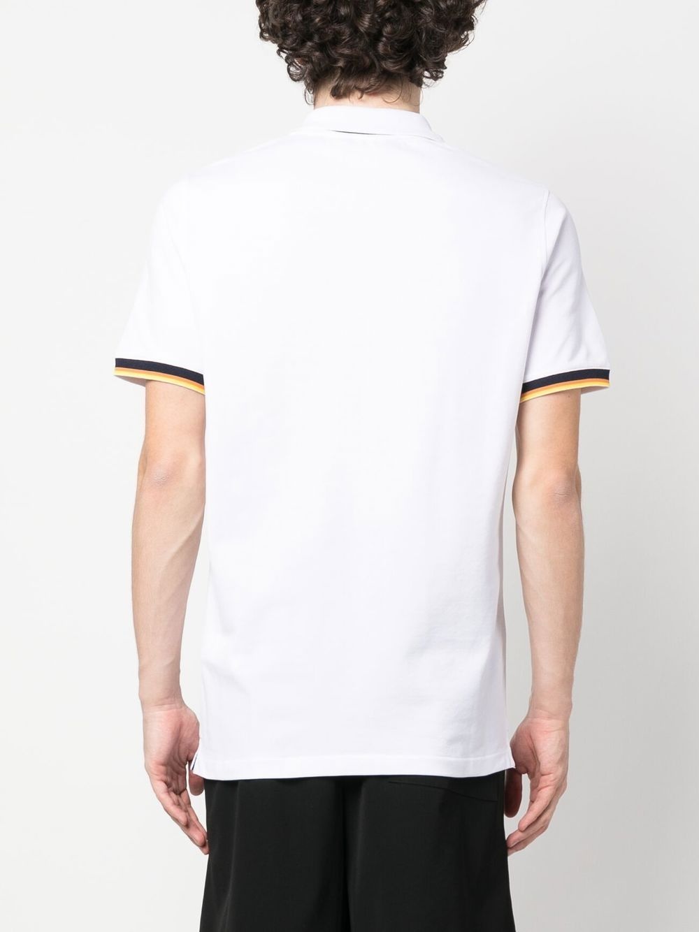 logo-patch polo shirt - 4