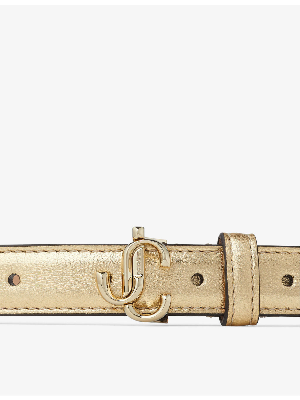 Helina brand-plaque mini leather belt - 2