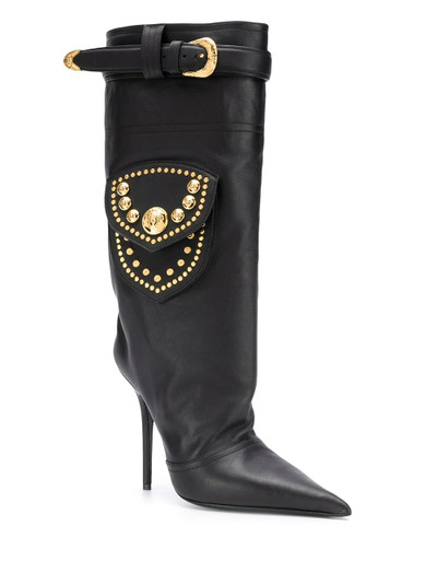 VERSACE mid-calf 120mm boots outlook