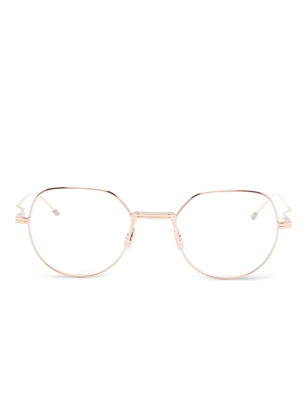 geometric-frame glasses - 1