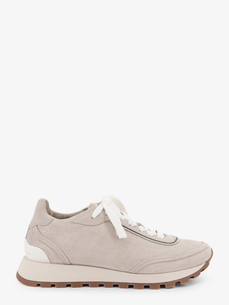 Suede Sneakers With Monili Embellishment 1