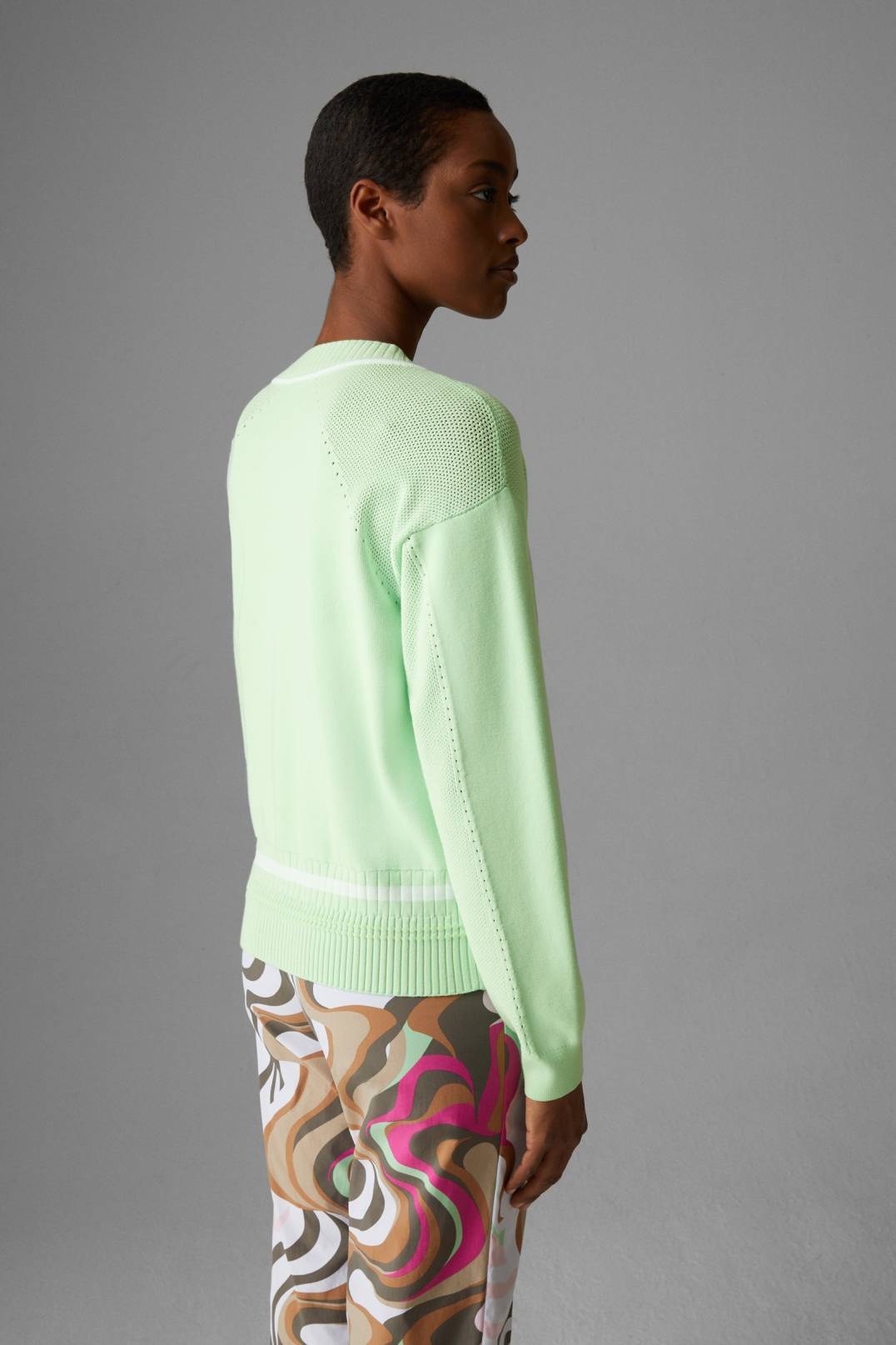 KARI KNIT PULLOVER IN PISTACHIO - 3