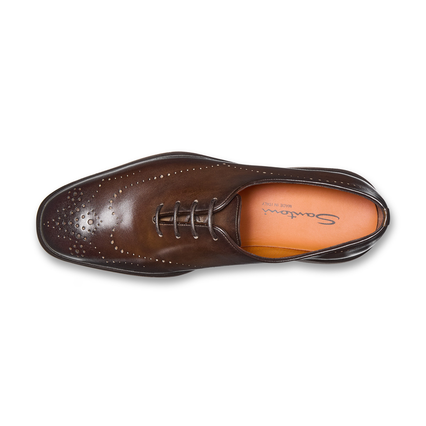 Men's dark brown leather Easy Nova brogue Oxford shoe - 5