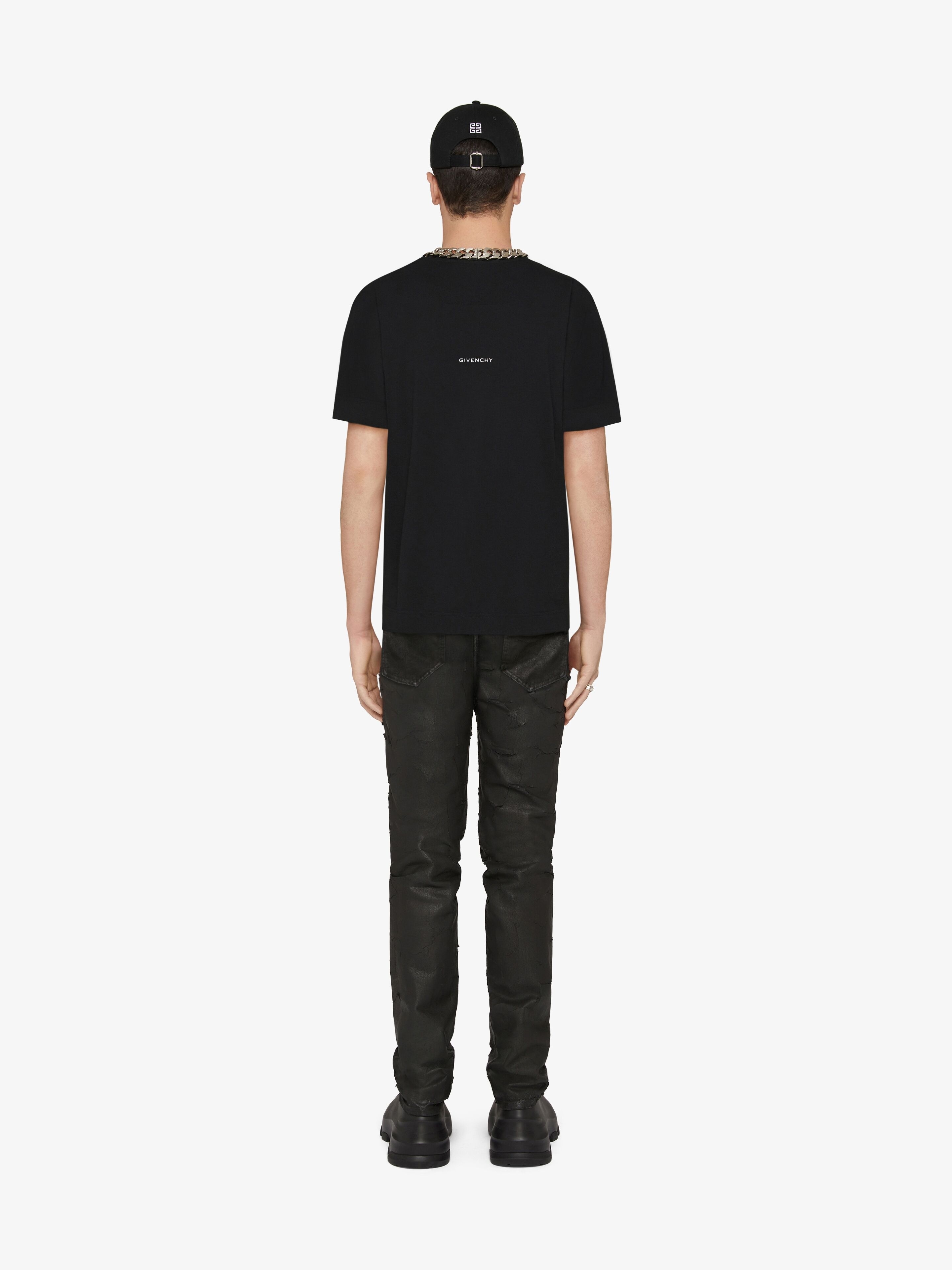 SLIM FIT T-SHIRT IN COTTON - 4