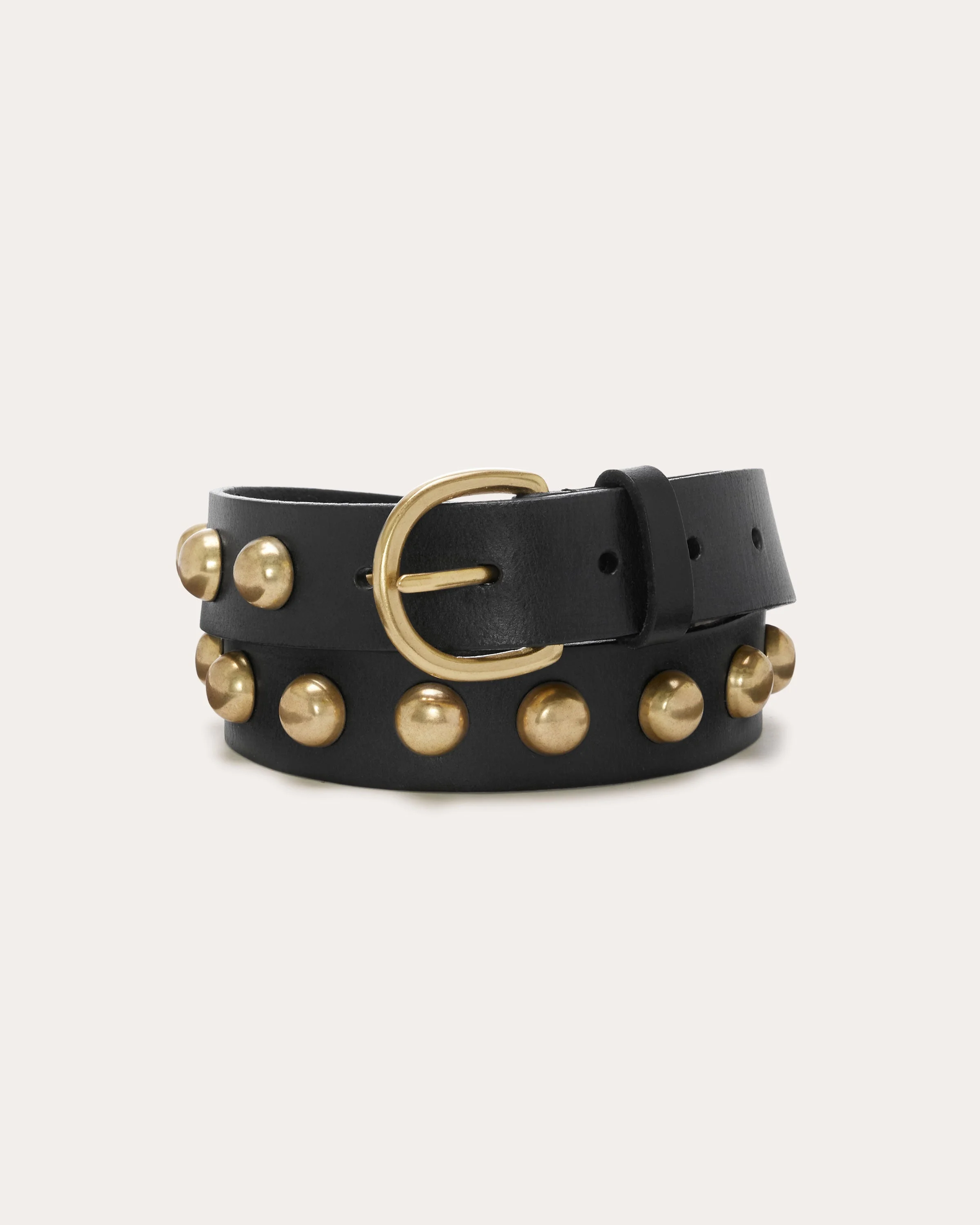 Ares Leather Studded Belt - 1