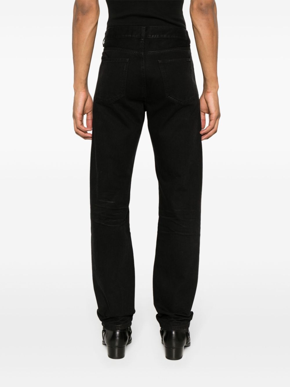 low-rise straight-leg jeans - 4