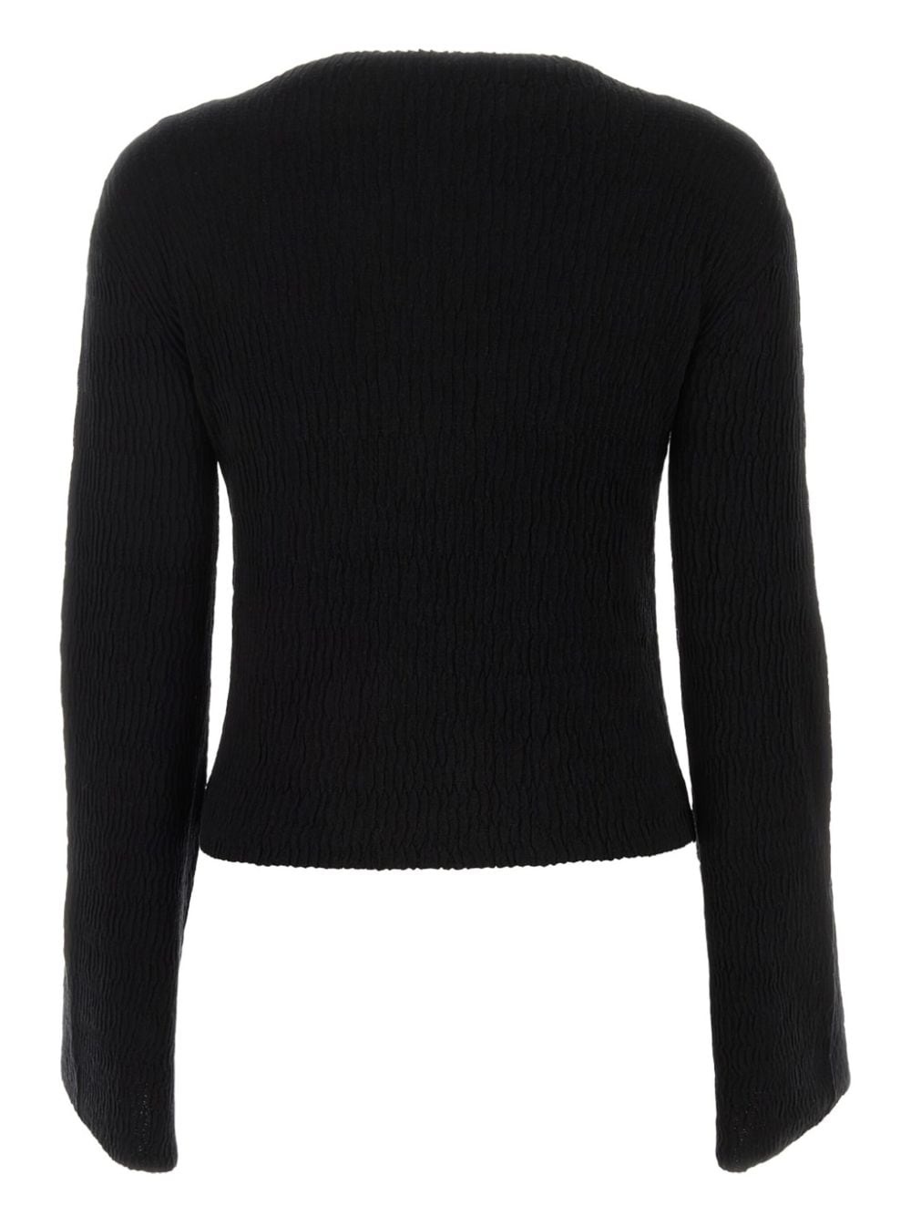 silk-blend knitted jumper - 2