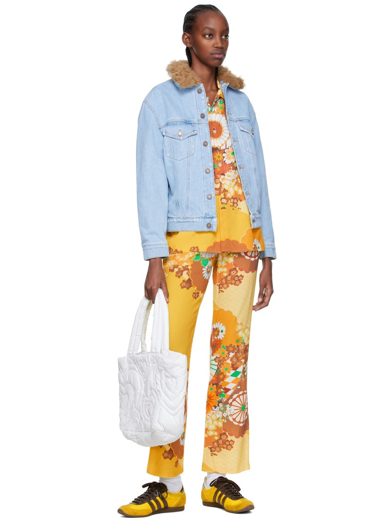 ERL Yellow Viscose Lounge Pants outlook
