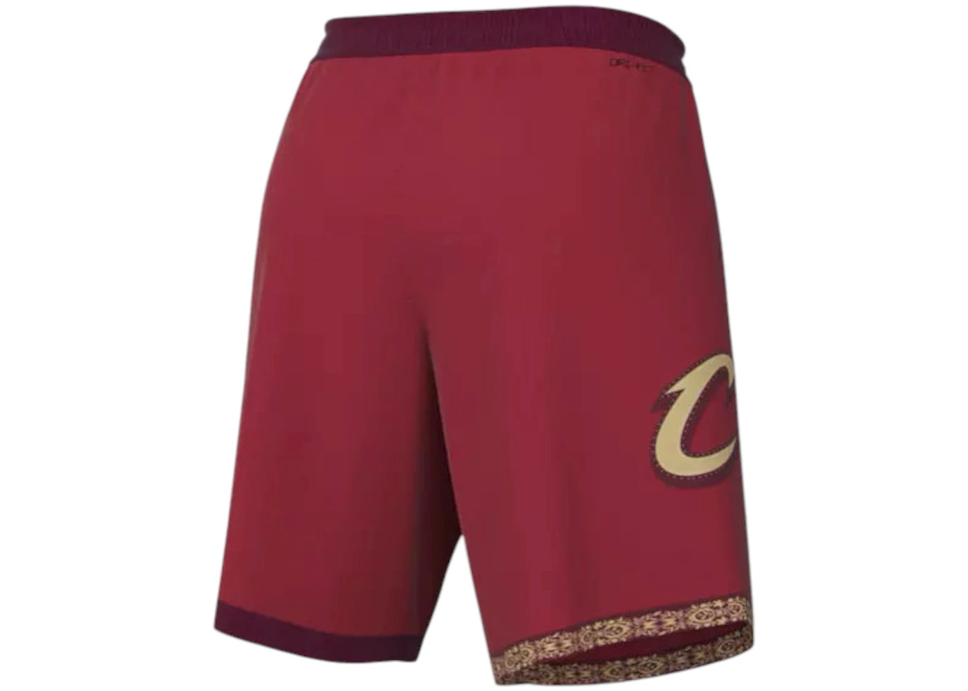 Nike NBA Cleveland Cavaliers City Editon Swingman Shorts Bright Crimson/Gold - 2