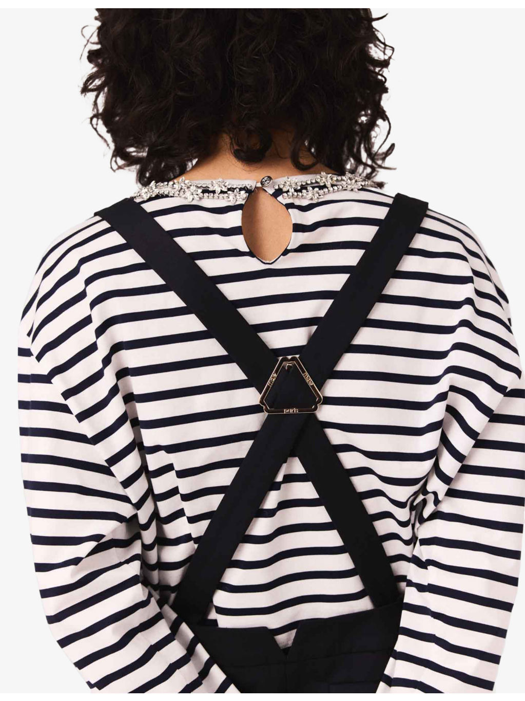 Pinafore-Strap Square-Neck Stretch-Woven Mini Dress - 6