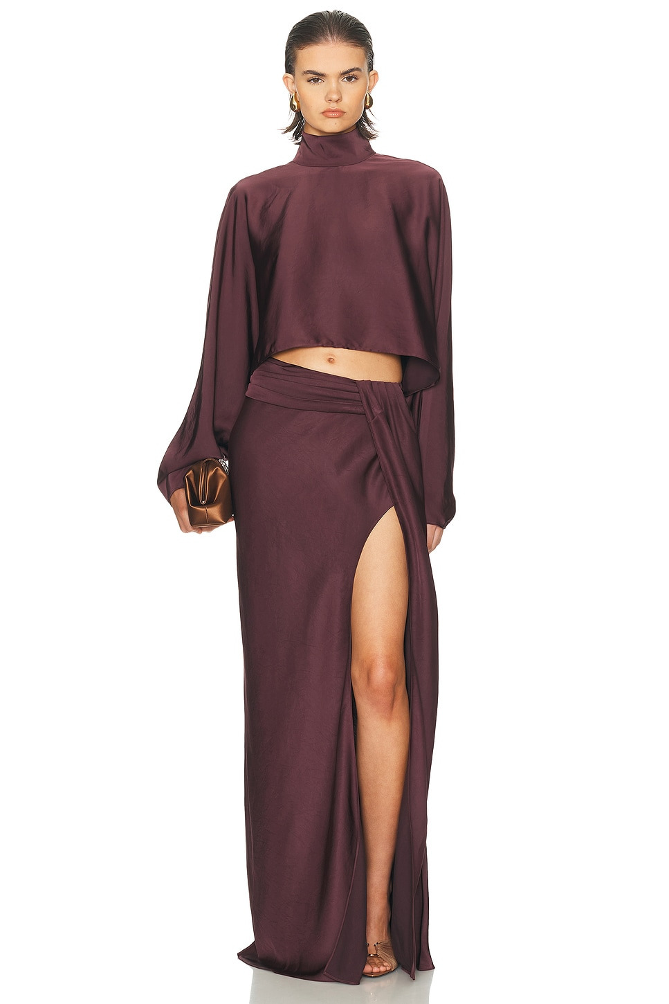 Lightweight Satin Caftan Top - 4