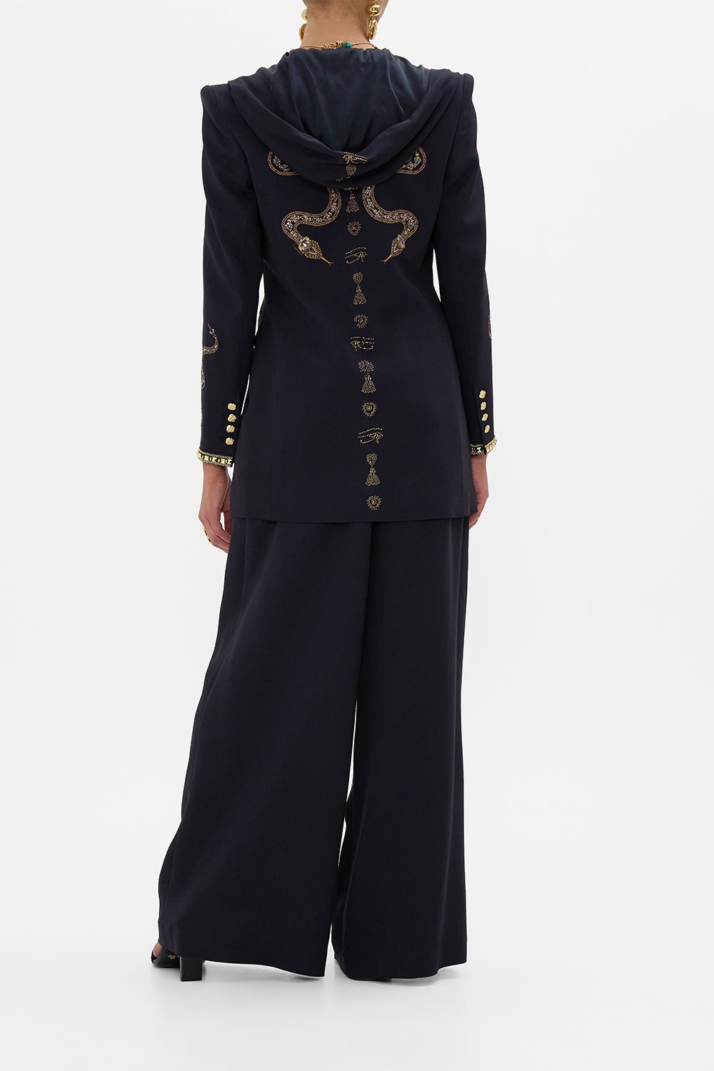 WIDE LEG WAISTED PANT - 3