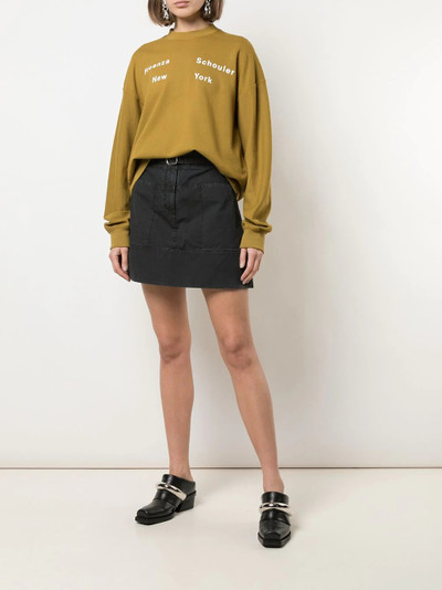 Proenza Schouler logo print sweatshirt outlook