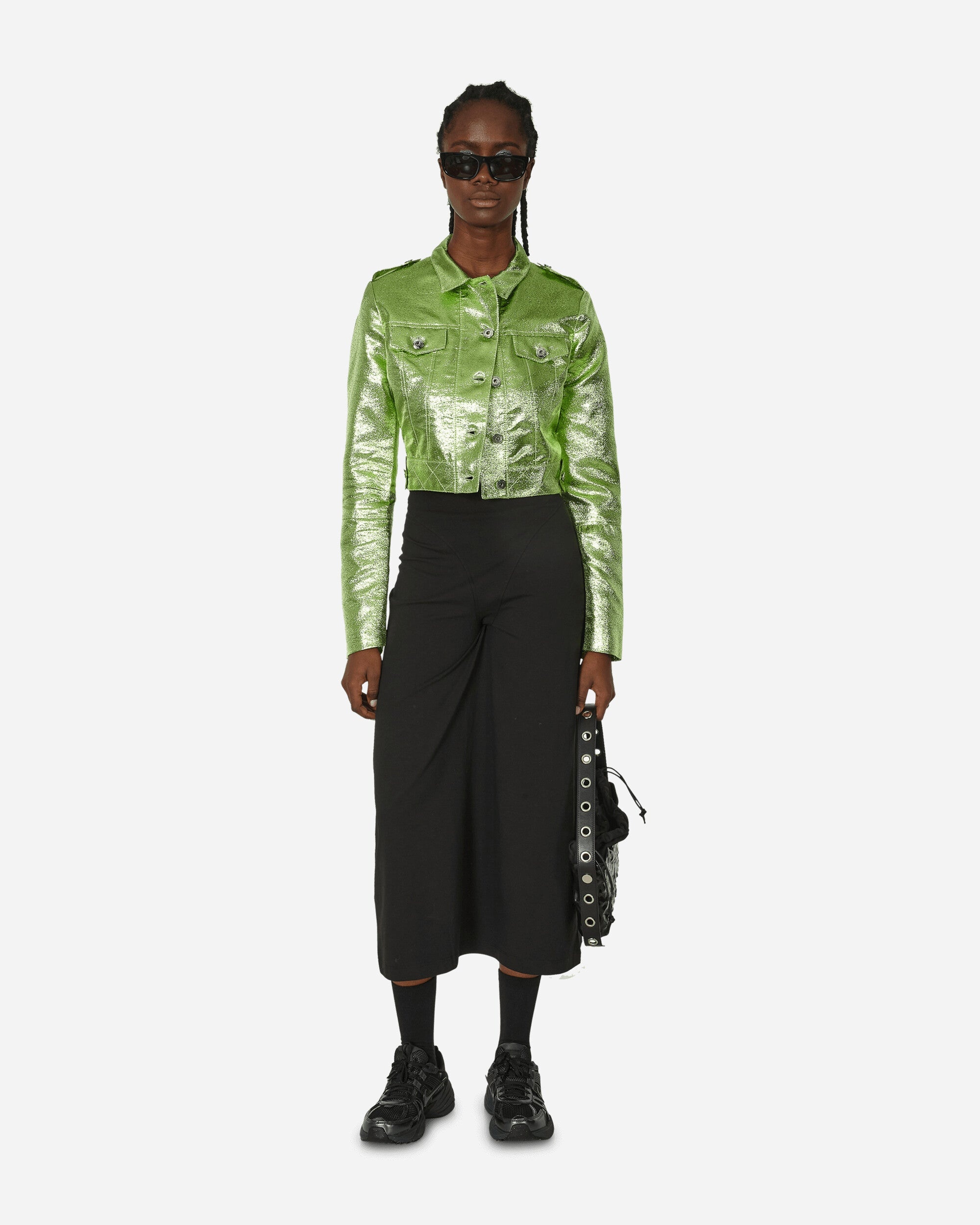 Cropped Moto Jacket Wasabi - 4