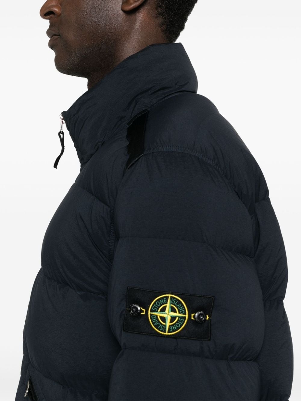 Compass-logo padded jacket - 5