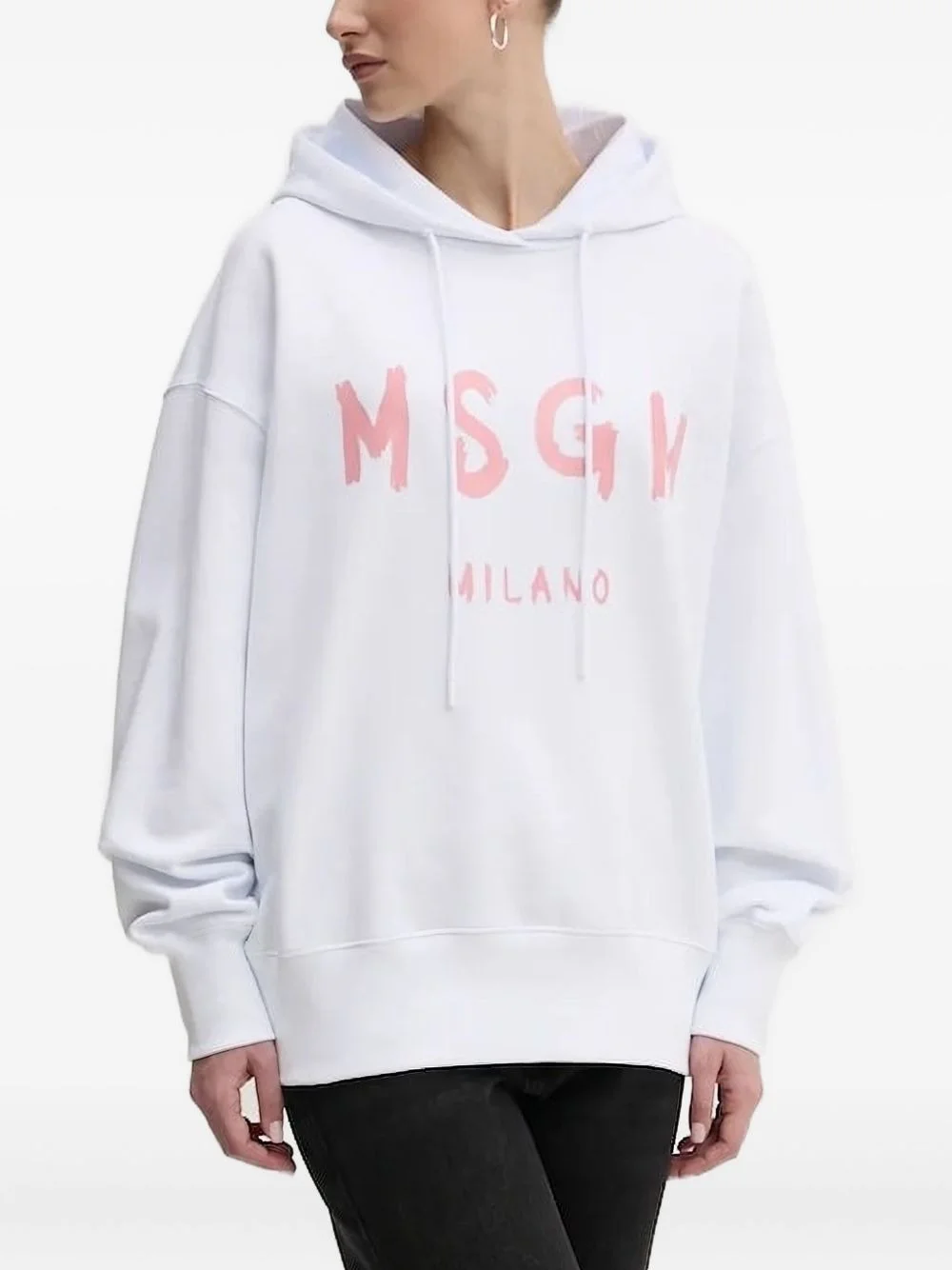 logo-print hoodie - 1