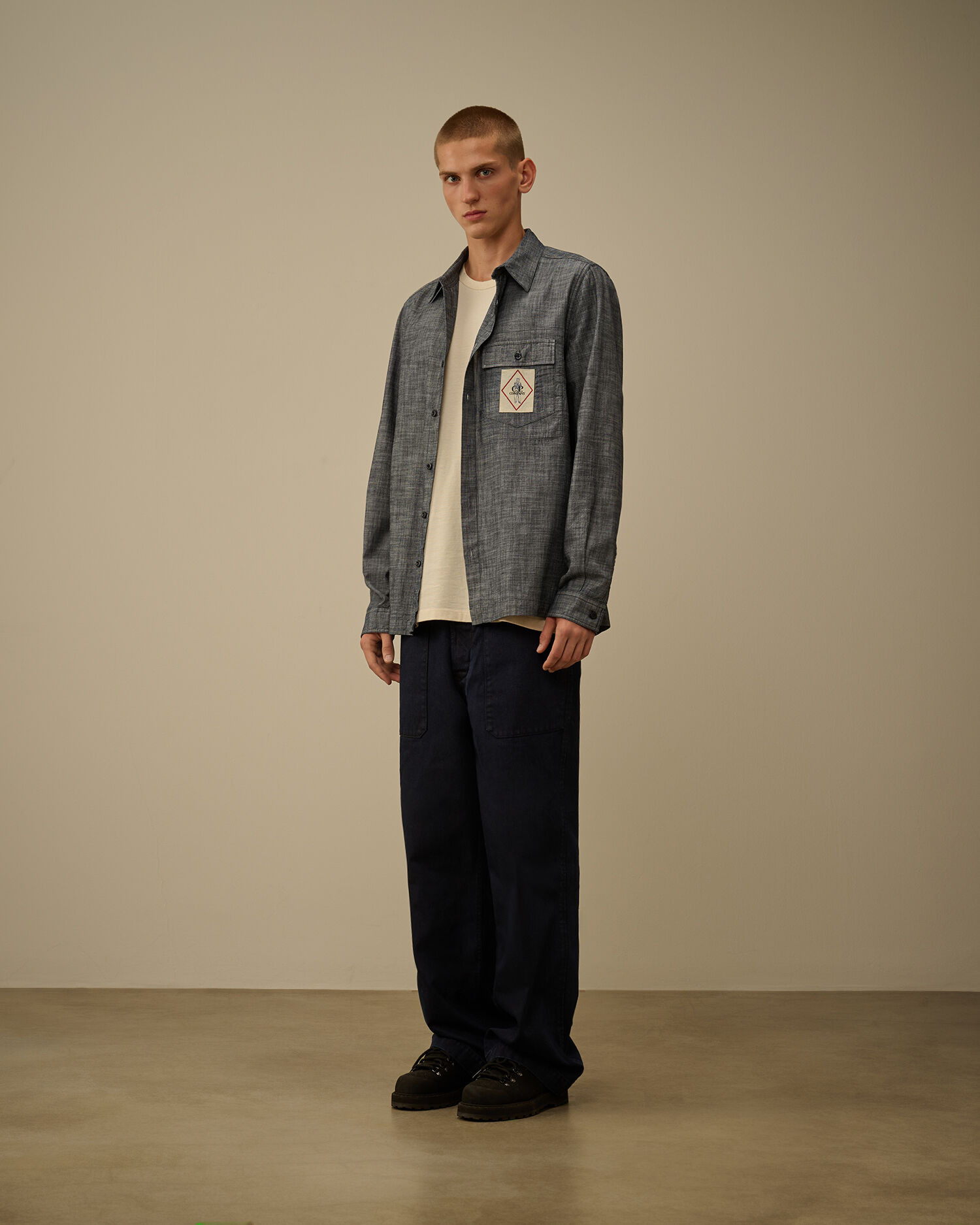 Chambray Longsleeve Button Shirt - 2