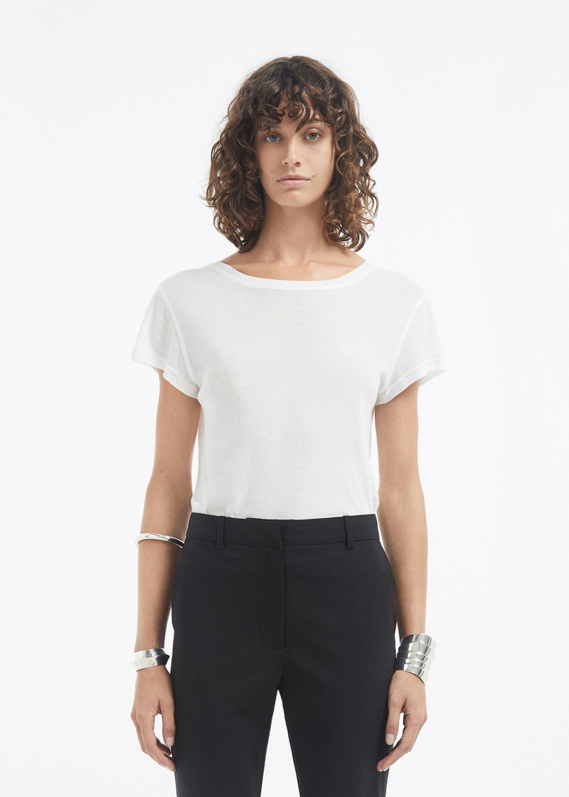 CO Crewneck Short Sleeve T-Shirt in Cotton Jersey outlook