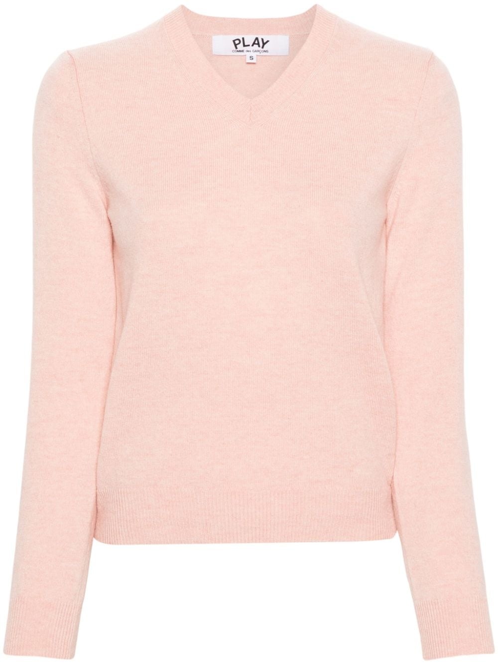 heart logo wool jumper - 1