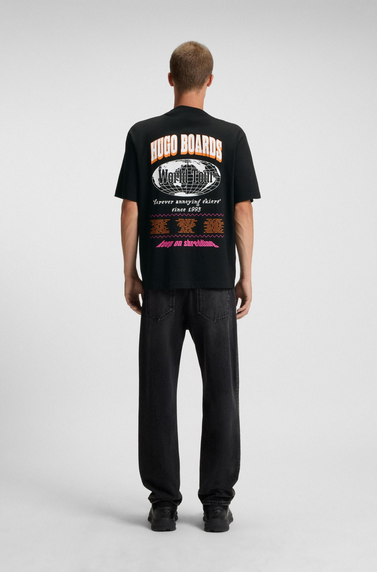 COTTON JERSEY T-SHIRT WITH MIXED-PRINT LOGO - 5