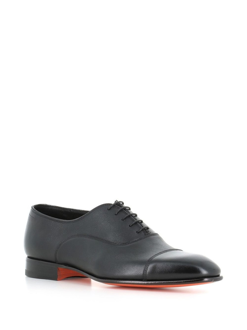 Santoni leather oxford shoes outlook