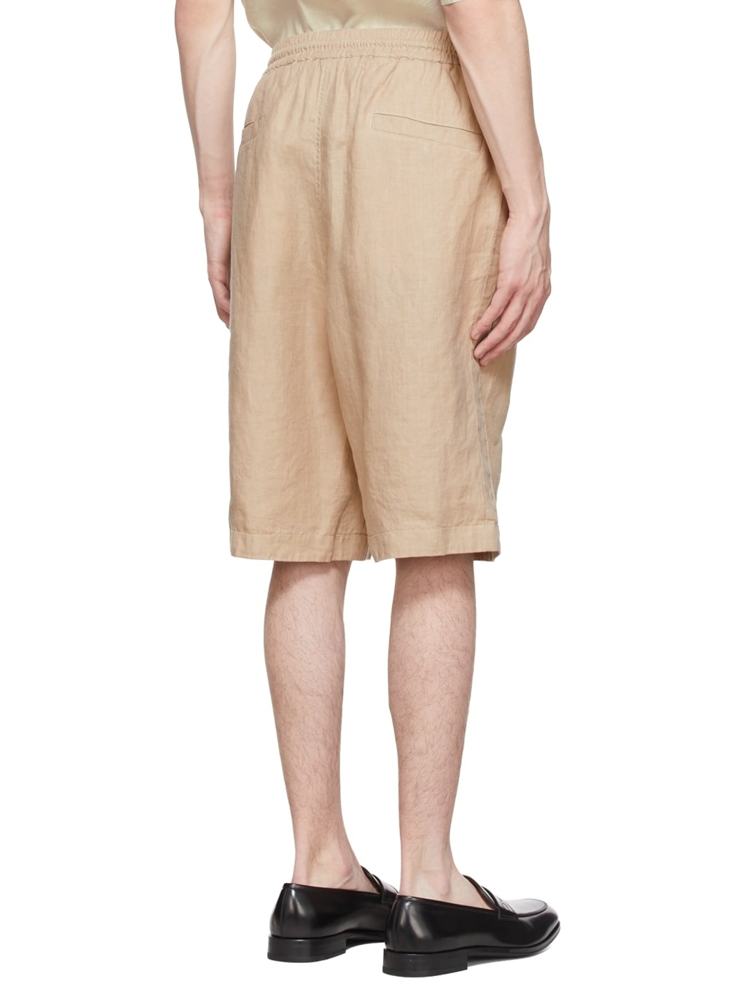 Beige Hemp Shorts - 3