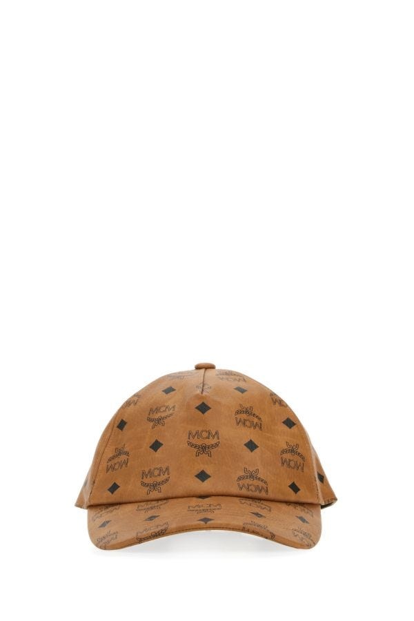 Mcm Man Printed Canvas Baseball Cap - 1