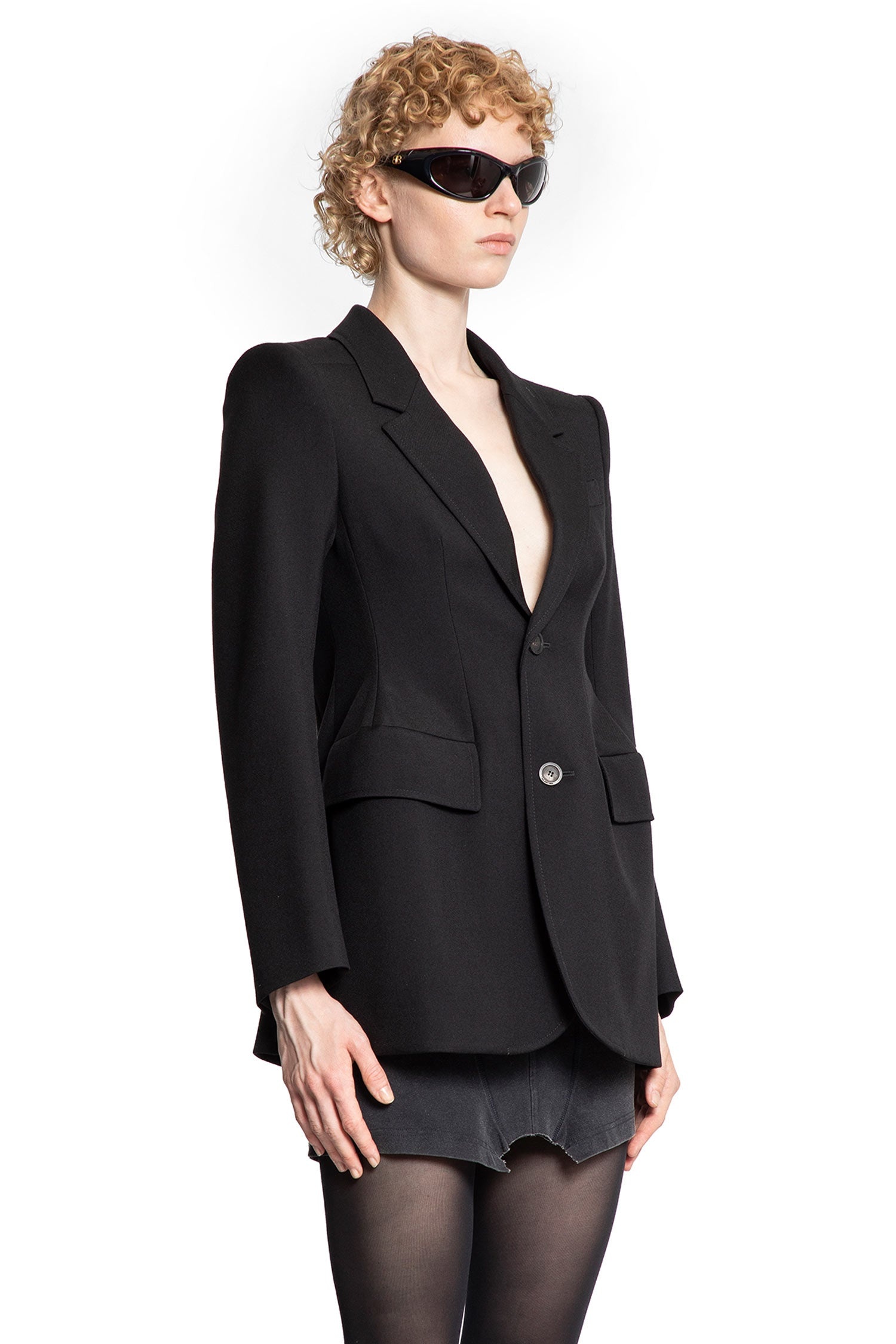 Hourglass-Blazer-In-Wool-Twill - 2