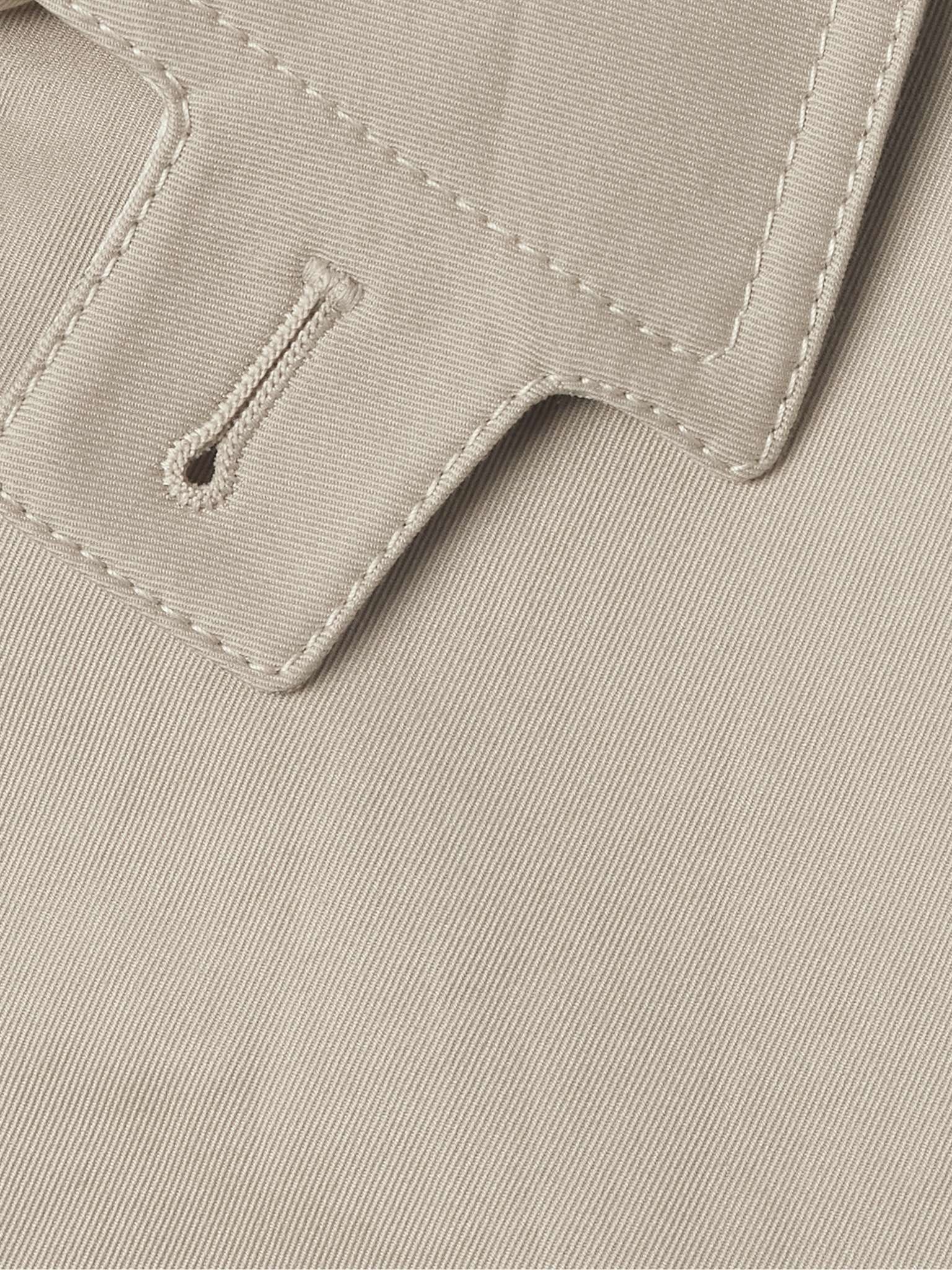 Belted Cotton-Gabardine Trench Coat - 6