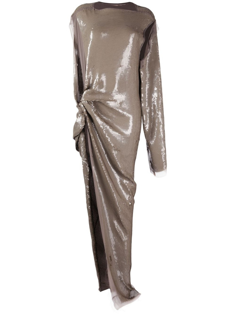 sequin-embellished asymmetric dress 1
