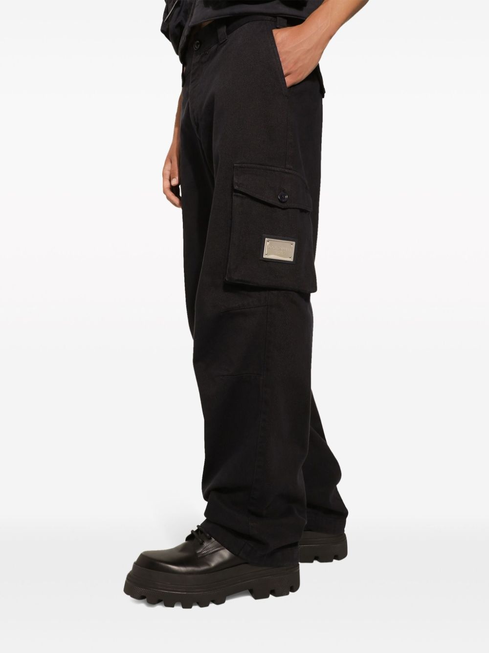 Dolce & Gabbana Logo Waist Mid-Rise ブリーフ Dolce & Gabbana logo-waistband stretch-cotton Briefs | Black