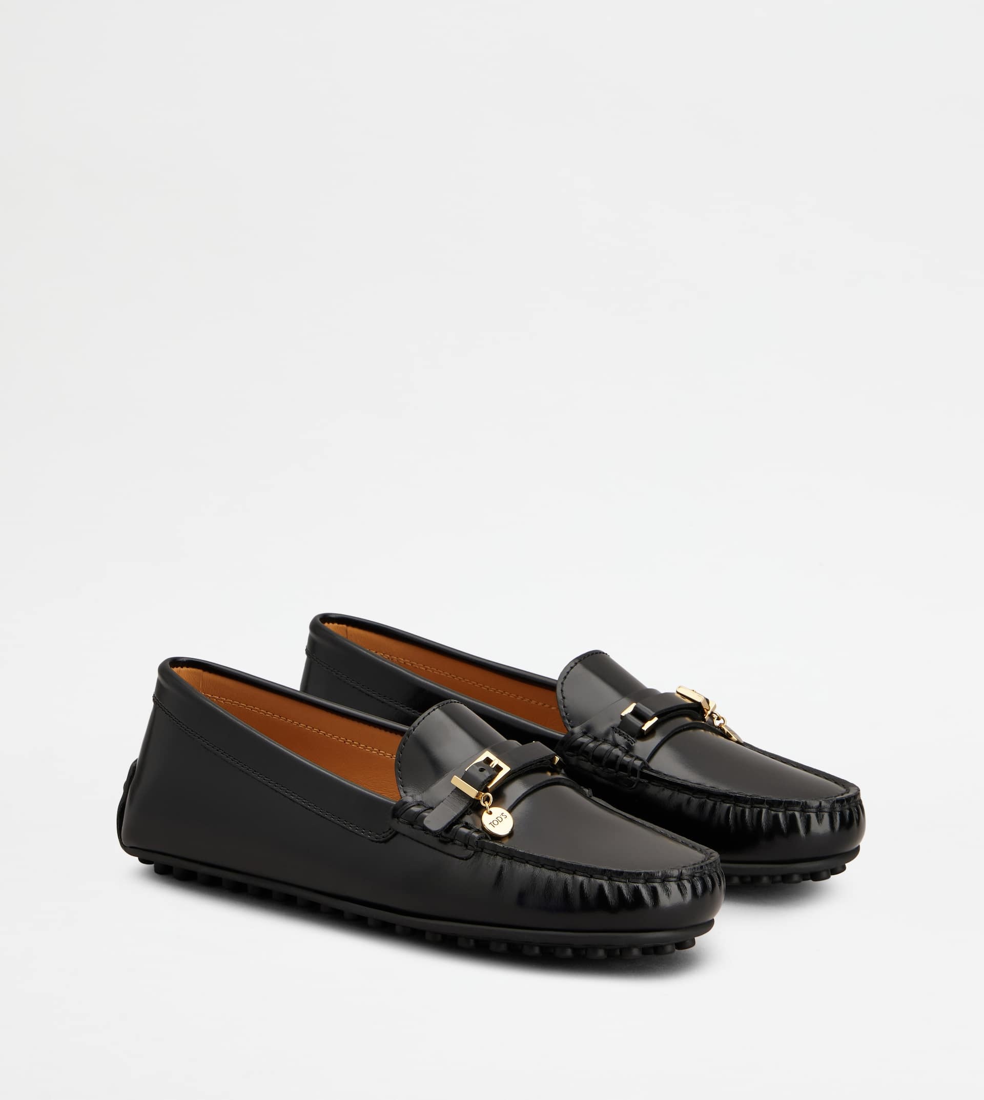 CITY GOMMINO DRIVING SHOES IN LEATHER - BLACK - 2