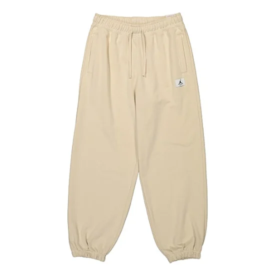 (WMNS) Air Jordan Flight Fleece Trousers 'Beach' DQ4607-234 - 1