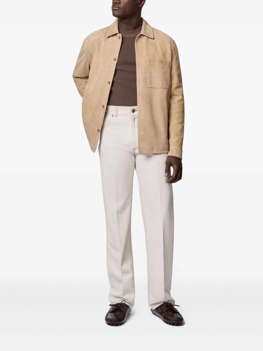 pressed-crease jeans - 2