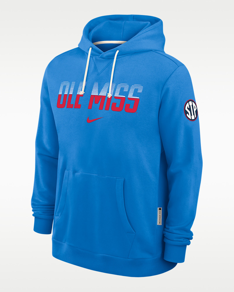 University Of Mississippi Sideline Men's Nike Dri-FIT Pullover Hoodie 1