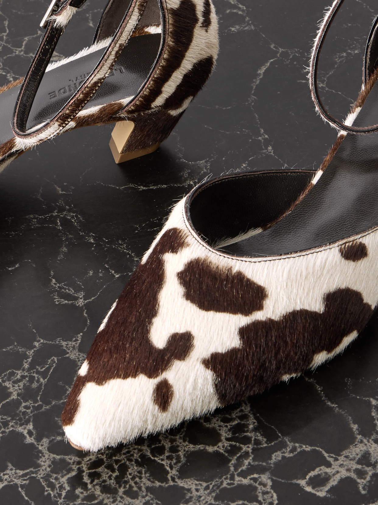 Victoria Cow-print Calf Hair Pumps - 4