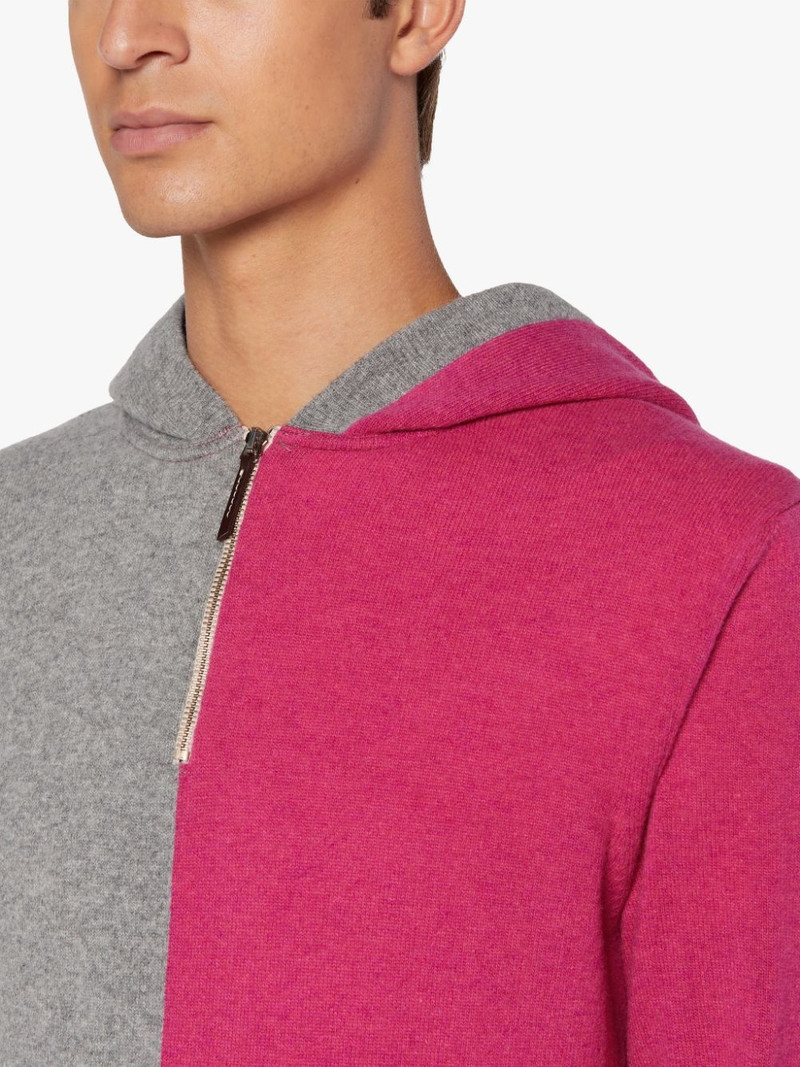 DOUBLE AGENT PINK WOOL HOODED SWEATER | GKM-201 5