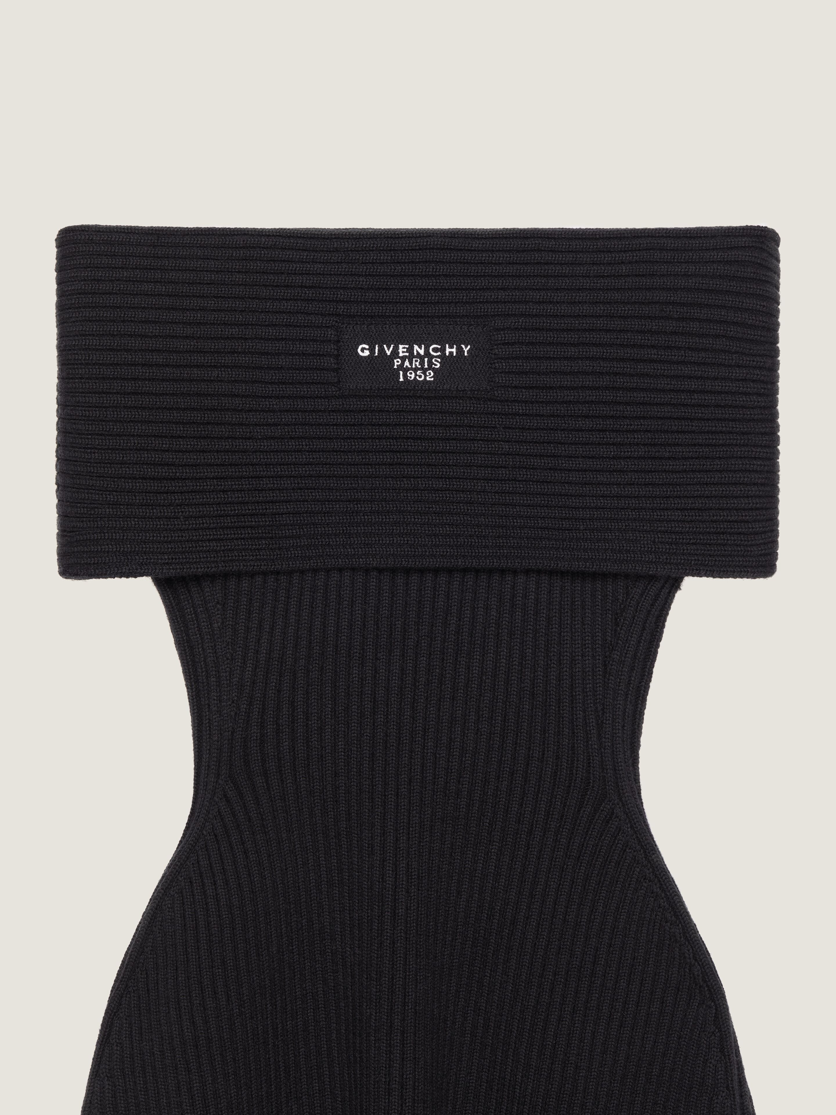 OFF-THE-SHOULDER MINI DRESS IN WOOL - 4