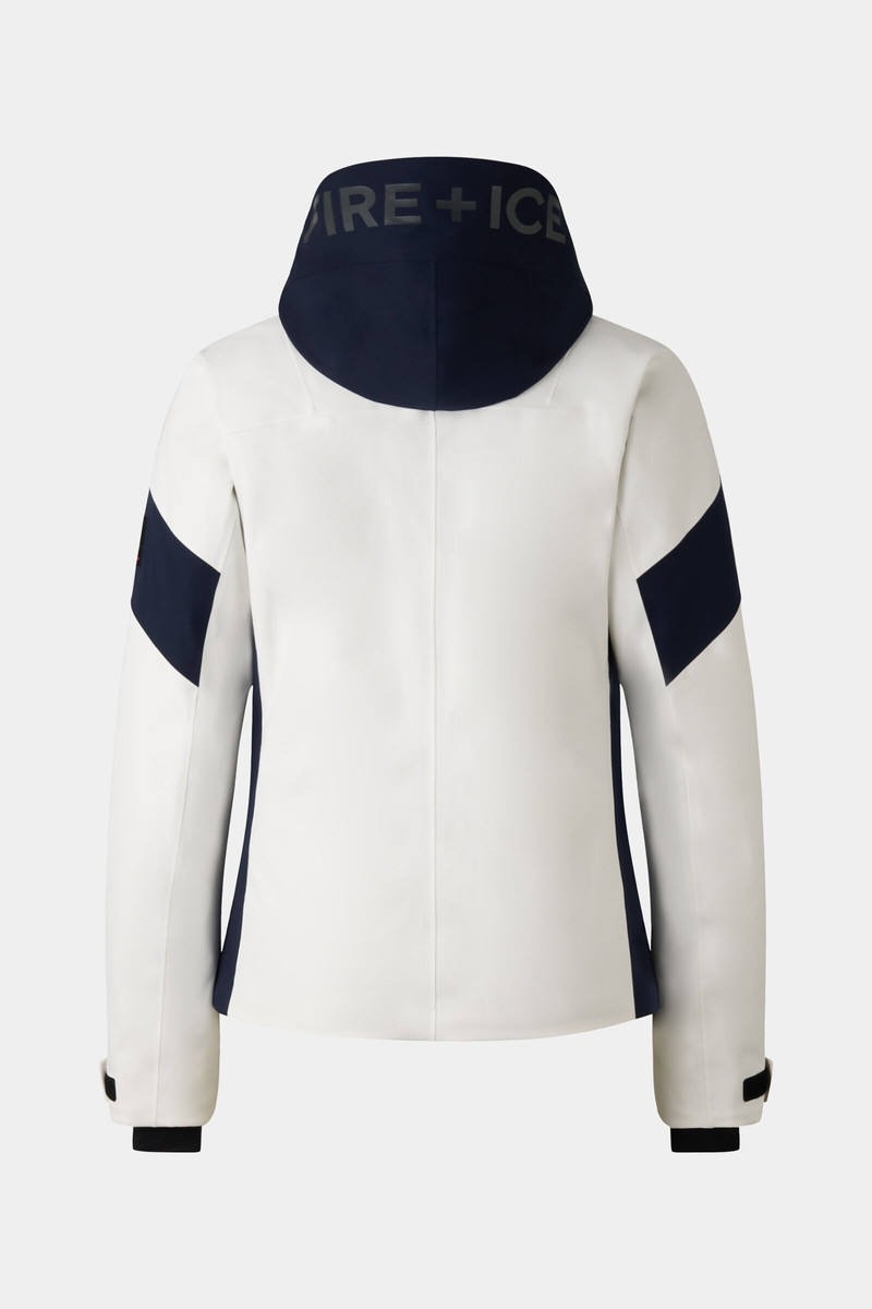 BOGNER Ashley Ski jacket in Off-white/Navy blue outlook