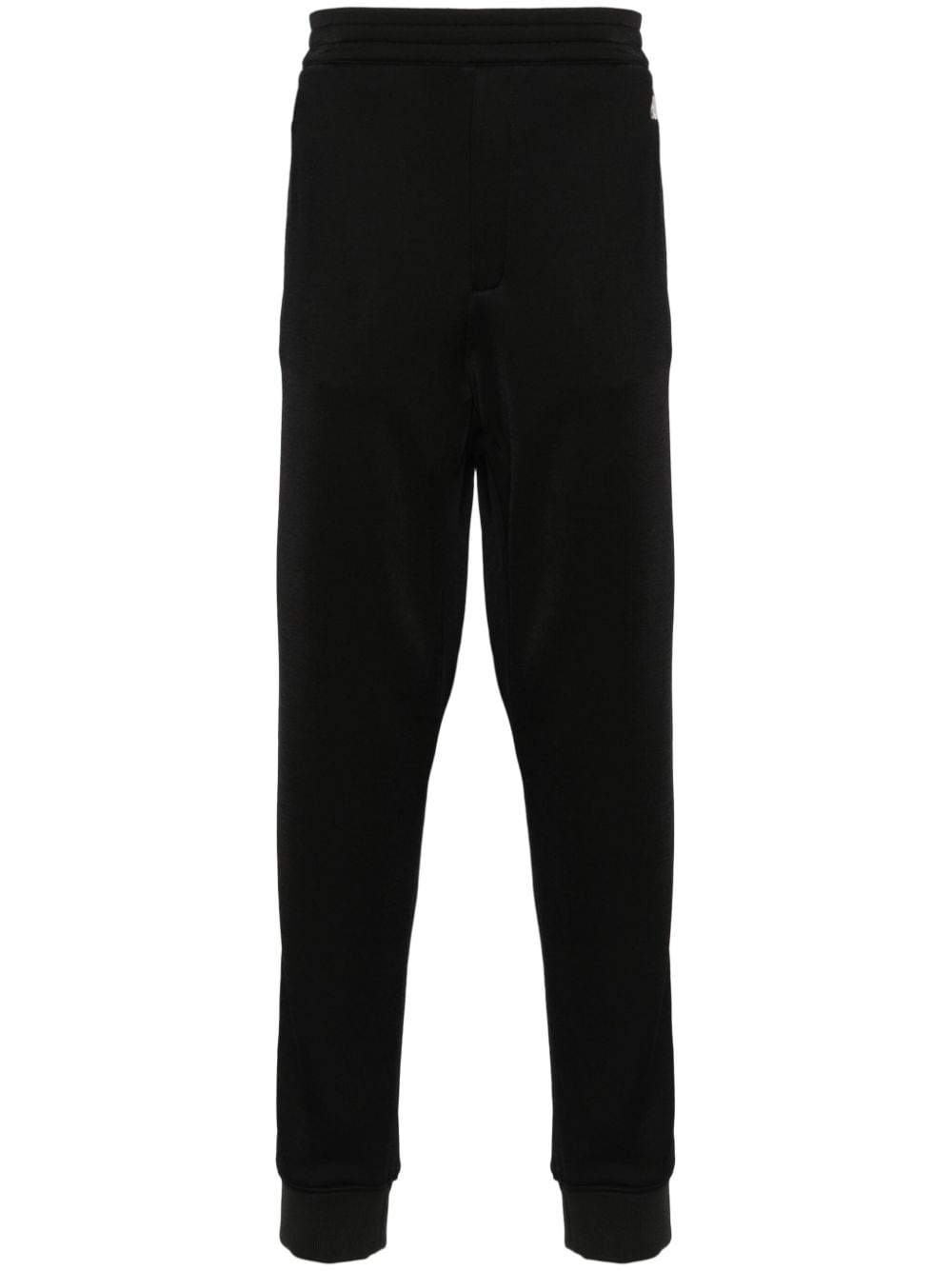 embroidered-logo contrast-panel track pants - 1