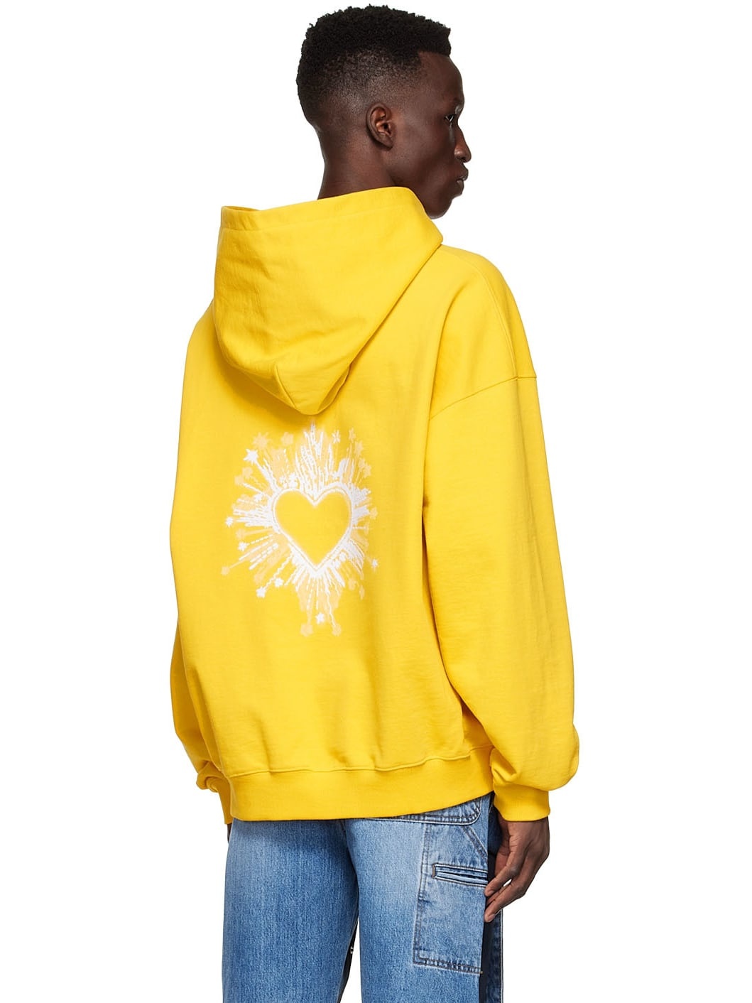 Yellow Cotton Hoodie - 3