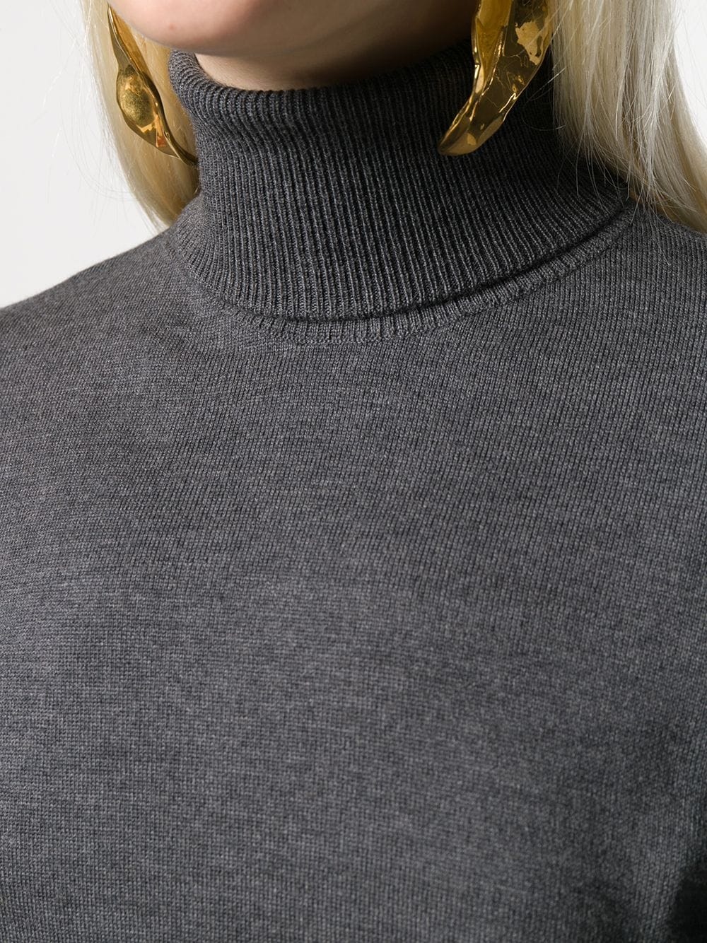 roll-neck fitted sweater - 5